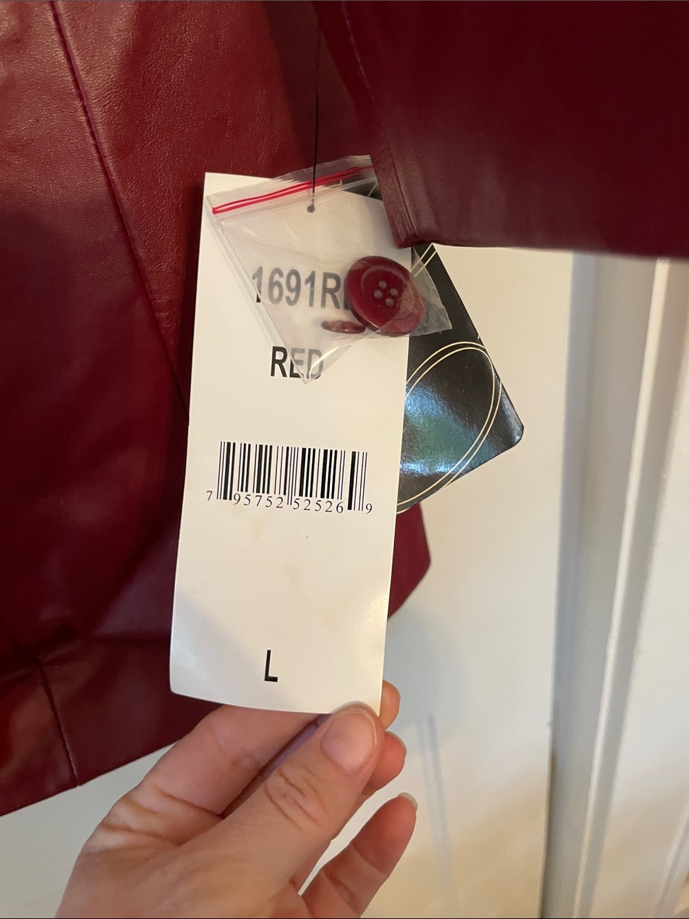 Excelled Vintage with Tags Classic Burgundy Leather Long Jacket - Picture 3 of 7